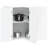 Vidaxl Kitchen Wall Corner Cabinet High Gloss White Engineered Wood