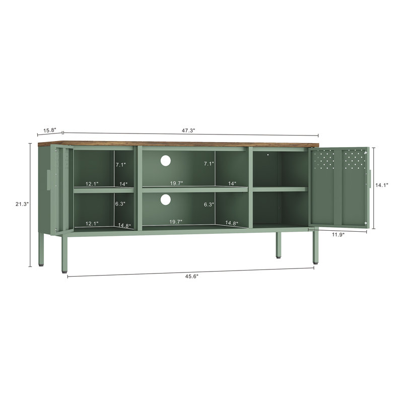 47" Metal Storage Cabinet | Durable Steel | Stylish Sage Green |Gift Idea, Sage Green