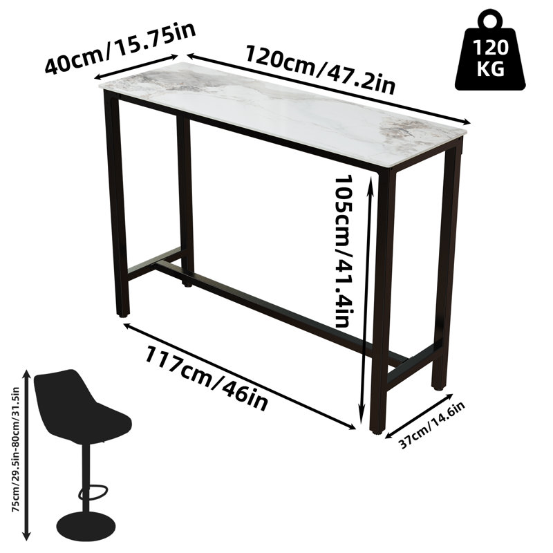 Maurietta Stone Top Metal Base Dining Table, Jade White