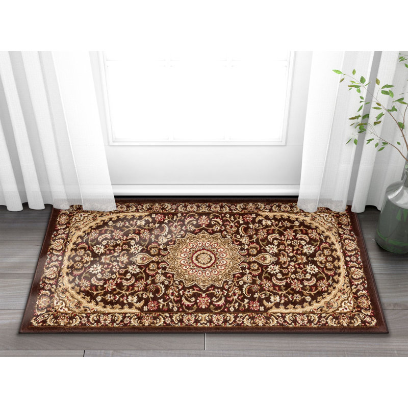 Tapis de zone brune oriental Colindale, Rectangle 2 pi 3 po x 3 pi 11 po