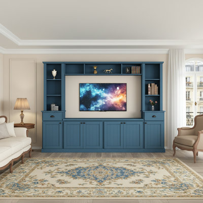 Meuble audio-vidéo pour téléviseur de 70 po ou moins, espace de rangement inclus, design minimaliste