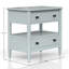 Table de chevet ouverte avec 2 tiroirs-390811161