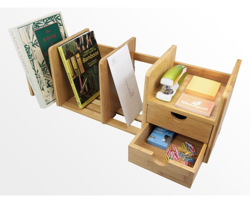 Amos 22.5cm H x 51.5cm W Solid Wood Standard Bookcase