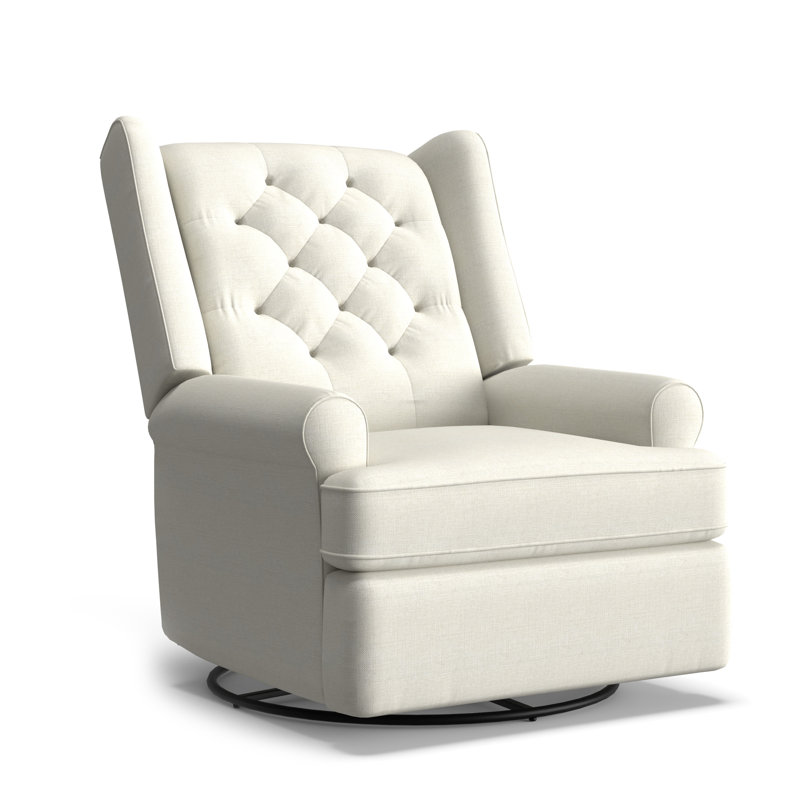 Fauteuil oscillant inclinable Allendale Rex, Tissu performance ivoire neige