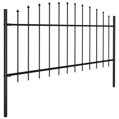 Aairah Garden Fence Spear Outdoor Panel Barrier Border Privacy Multi Sizes