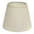 19" White Empire Slanted Broadcloth Lampshade