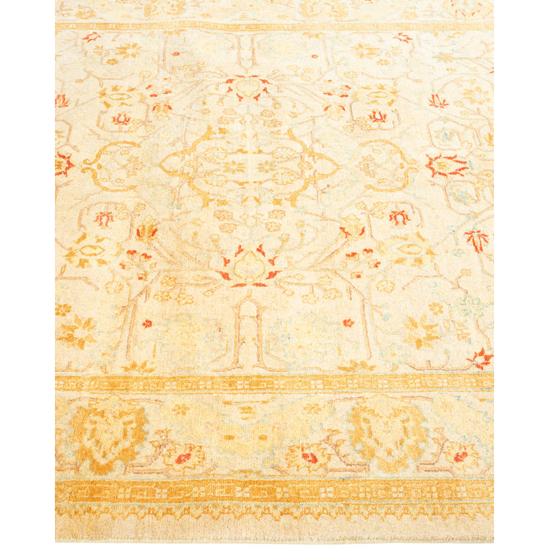 Tapis de couloir unique en laine noué à la main 4 pi 2 po x 12 pi 4 po One Age of a Kind Hayner