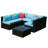 6 - Person Modular Patio Conversation Set with Cushions
