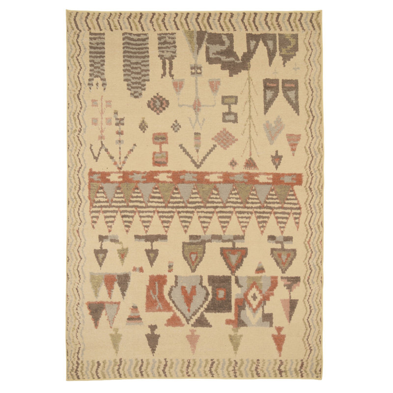 Abstract Cotton Machine Tufted Area Rug, 200cm x 290cm