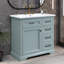 Meuble-lavabo 36 po avec lavabo, lavabo en céramique, 2 tiroirs basculants, charnières de porte à fermeture en douceur, -109906630