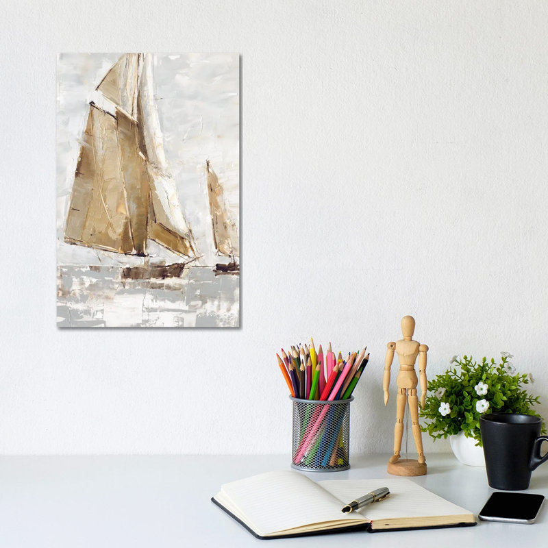 Golden Sails I by Ethan Harper - Wrapped Canvas Gallery-Wrapped Canvas Giclée, 20.32 cm H x 30.48 cm W