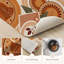 Tapis de cuisine lavables antidérapants Retro Circles