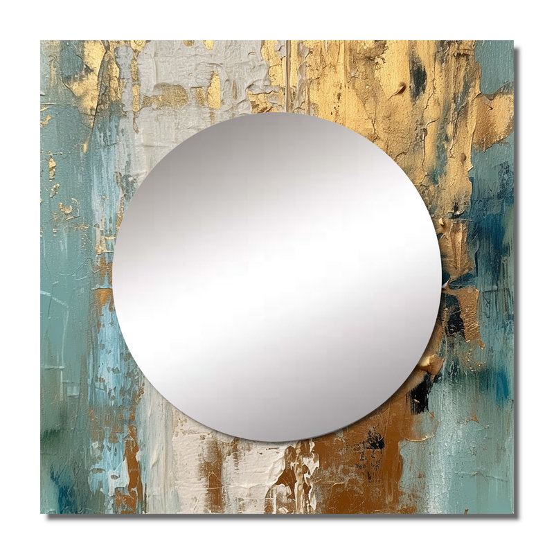 Grand miroir mural carré Lumpkins - Gilded Daydreames VII, 29 po x 29 po