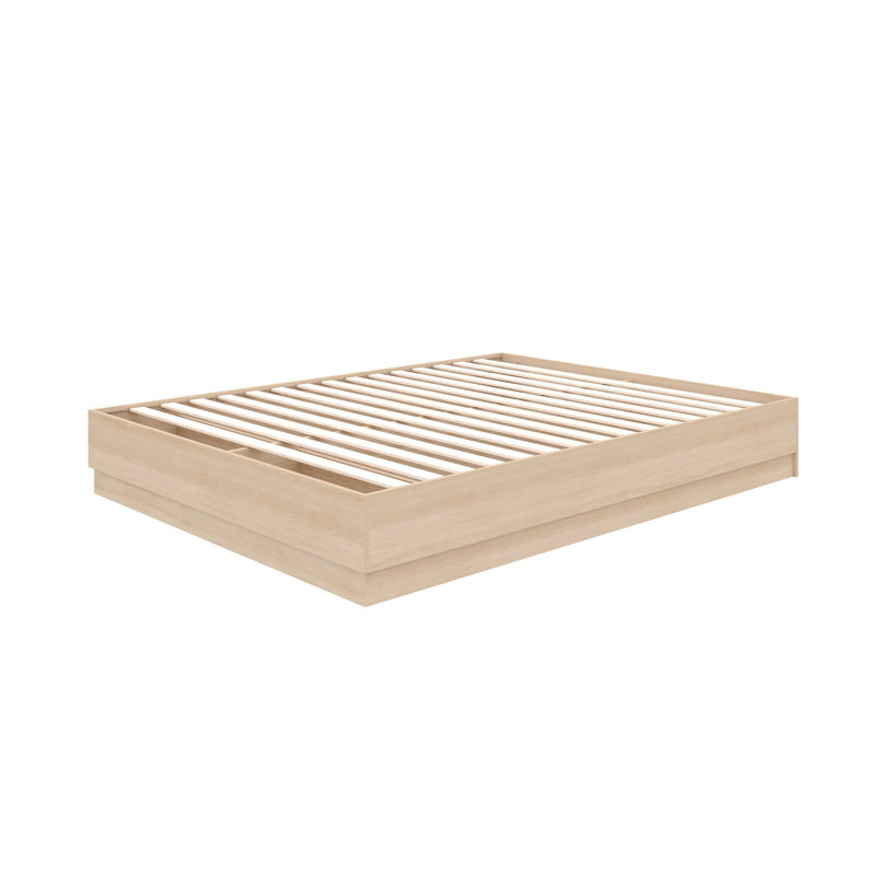 Lit plateforme Jodeen, Beige, Queen