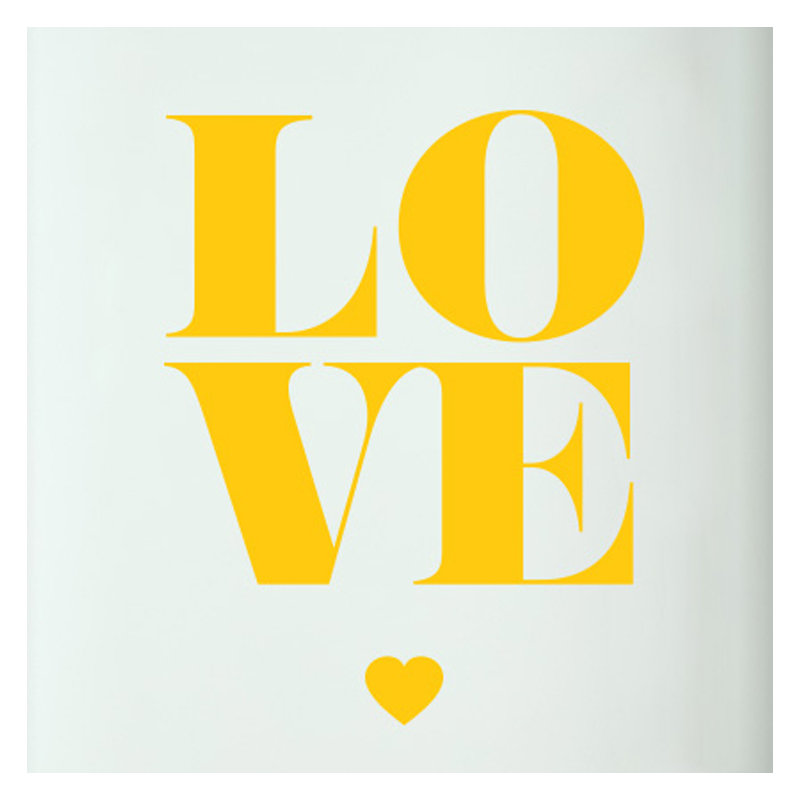 Wall Decal, Dark Yellow