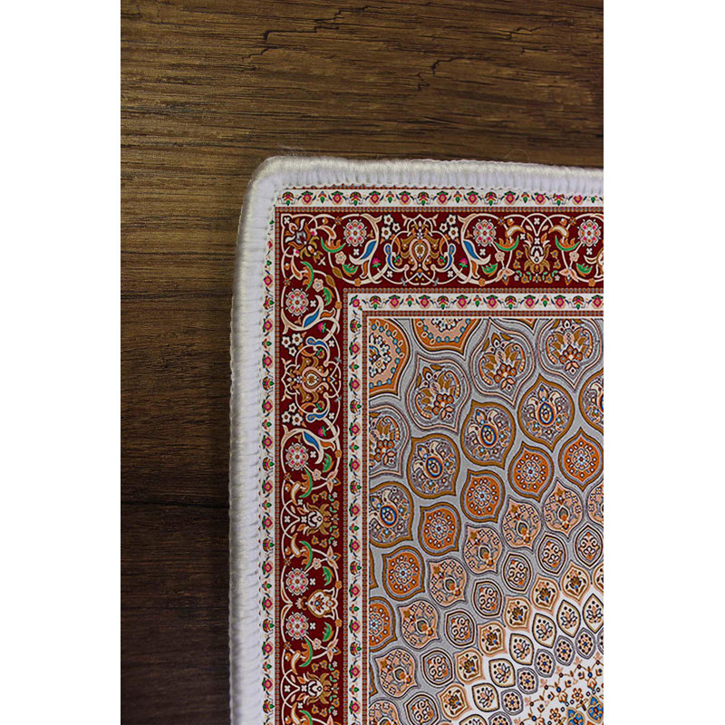 Premium Hall Carpet, 2.6 x 4.9 Feet, 100% Polyester, 650 gr/m² | Antibacterial, Non-Slip PVC Dot Underside, 0.3 in Pile Height | Machine Washable, 3D Digital Print, Durable & Stylish for Home Décor