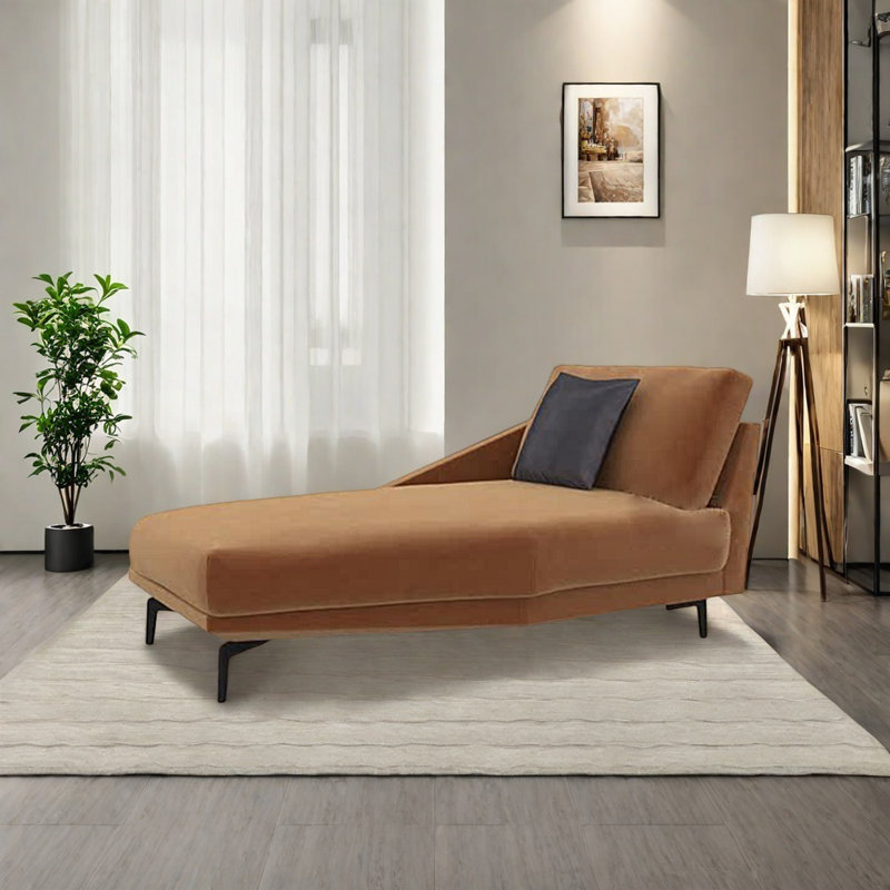 Fauteuil ergonomique et confortable, Brun, Orienté à droite