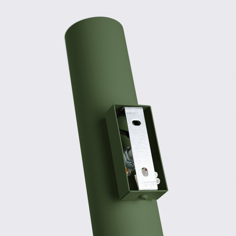 Wall lamp Bergmundur 2 polished gold, 6x8x30 cm, Olive Green, 2 Lights