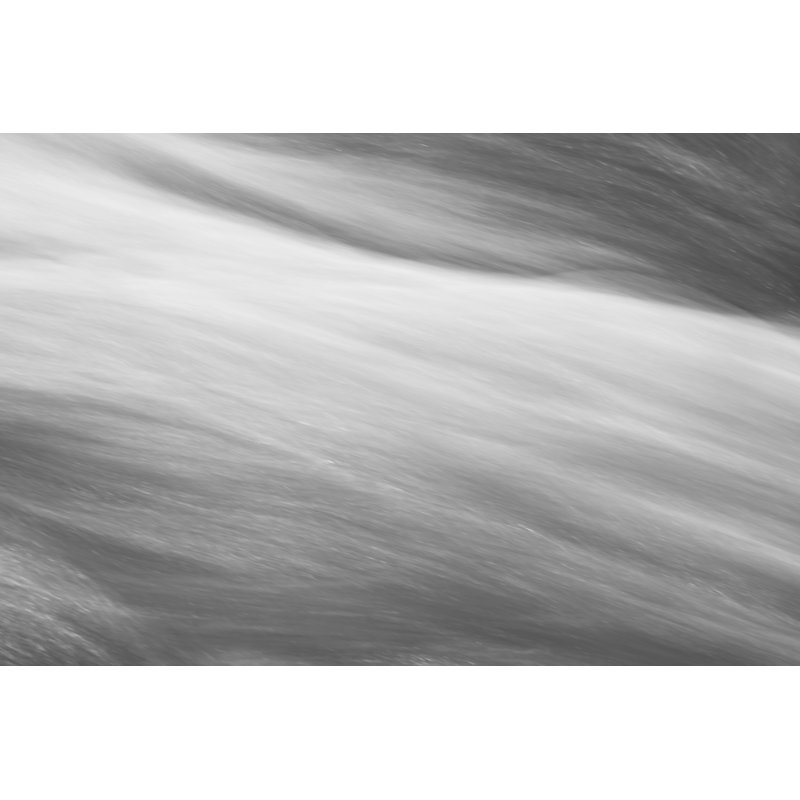 Black And White Water Panel VI by James McLoughlin - Print on Canvas, 30 cm H x 46 cm W, Black Floater Framed
