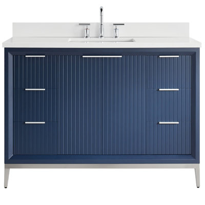 Bungalow 48" Freestanding Standard Single Bathroom Vanity with Top
