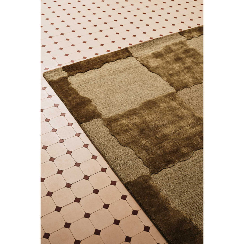 The Rug Company X Kelly Wearstler Arwen Area Rug, Moss, Rectangle 6' x 9'