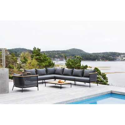 Riad 6 Piece Teak Patio Seating Group