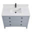 Meuble-lavabo 42 po en bois massif avec comptoir en marbre d'ingénierie 1 po, lavabo simple-106492155-106492157-121644438