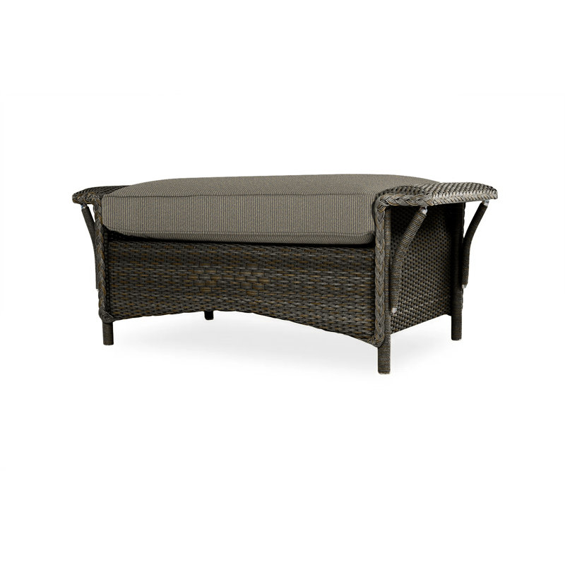 Nantucket Outdoor Ottoman, Beach Natural, Mink