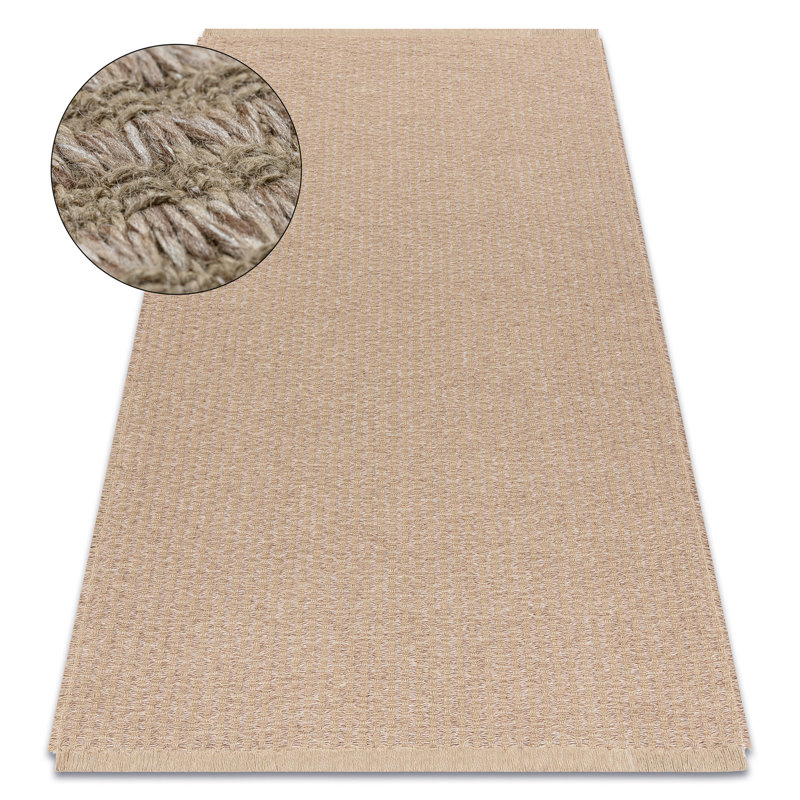Middlewich Jute / Sisal Flatweave Area Rug, Rectangular 160 x 220cm