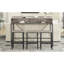 Console 59 po avec 3 tabourets, prise de courant, ambiance à DEL et fonction de rangement, faite de matériaux de haute qualité, pour la cuisine de la salle à manger Mobilier de bar 4 pièces: cadre de 59 pouces, cuisine, salon