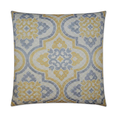 Lattice Imprint Damask Square Pillow Cover & Insert