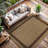 Beige/Brown Geometric Indoor/Outdoor Rug-658935347