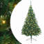 vidaXL Artificial Pre-lit Christmas Tree Green PVC-118782027