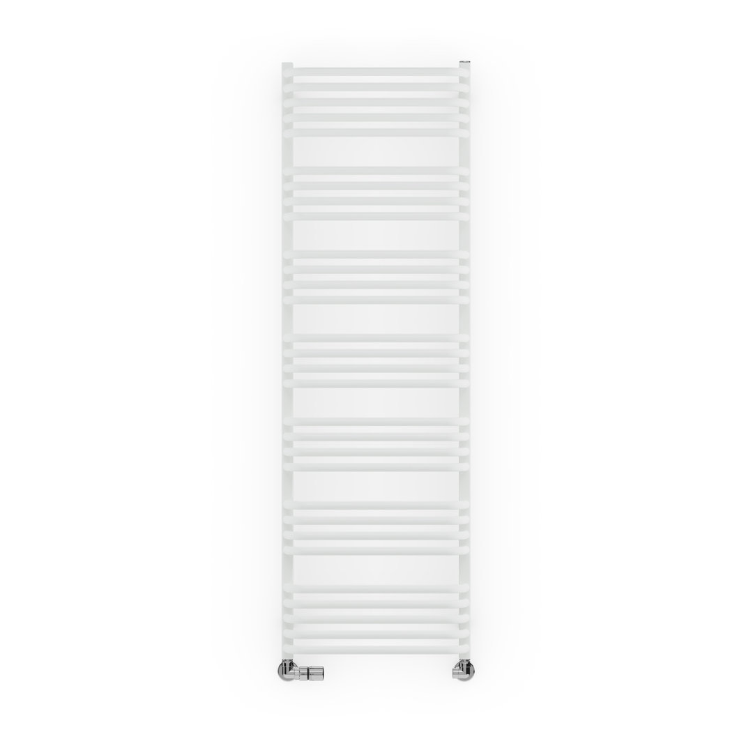 B&Q -  Alex White Hydronic Towel Warmer (W)500mm X (H)1580mm - Image 5