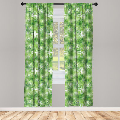 Geometric Semi-Sheer Rod Pocket Sliding Panel