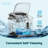 Simzlife 26Lbs. Daily Bullet Ice Countertop Ice Maker Ice Machine With Handle,Self-Cleaning Ice Makers, 26Lbs/24H, 9 Ice Cubes Ready In 6 Mins For Home/Kitchen/Bar/RV/Party/Camping-106240012