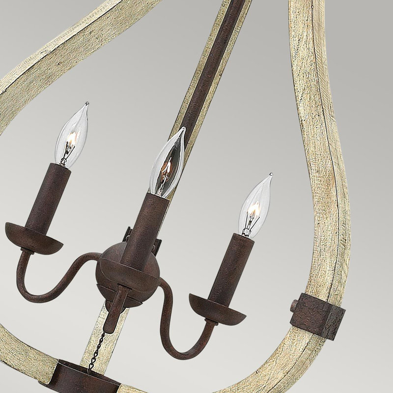 Beloit 3 - Light Iron Rust Geometric Pendant