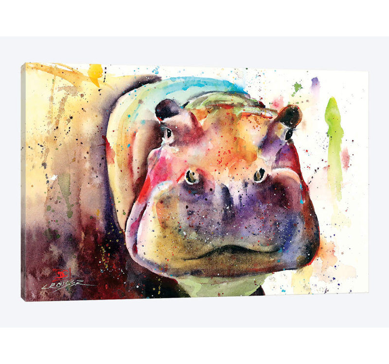 « big al », peinture sur toile tendue, H 12 po x l 18 po x P 1,5 po, Pas de tapis, Toile tendue