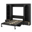 Murphy Platform Bed With Shelf, Side Cabinets, Drawers And LED-404633853