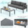 Charlsa 9 - Person Patio Conversation Sets with Cushions