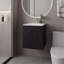 Coiffeuse Dublin, noir, pour salle de bain