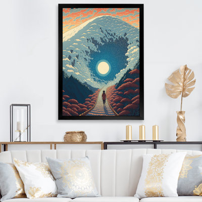Marcher vers la montagne de la pleine lune II - impression