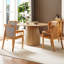 Élégante table de salle à manger de table de 46,57 po, et à l'usure élégante, idéale pour les loisirs de cuisine moderne