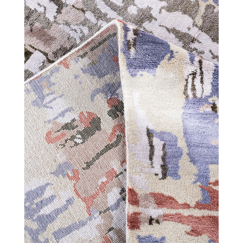 Overdyed One-of-a-Kind 8' 2" X 10' 3" Hand Knotted Area Rug