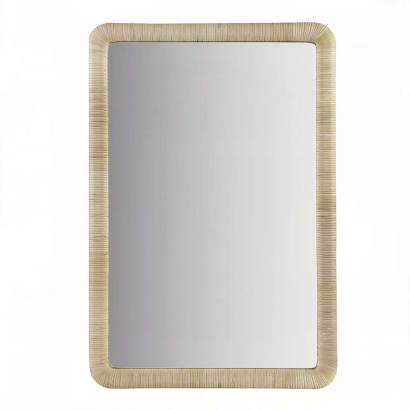 Natural Rattan Rectangle Wall Mirror