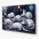 Cats American Shorthair, art mural gris en métal