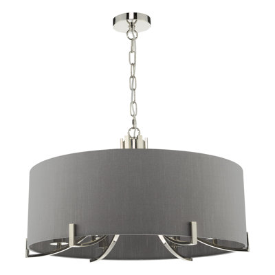 Nicolos 6 - Light Polished Nickel Pendant