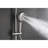 Shower Compilation Incorporating 10" Rainfall Showerhead, 4 Hand Shower, Adjustable Slide Bar And Soap Dish In Brushed Nickel With