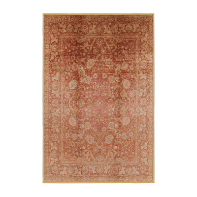 Tapis oriental rouille / brun clair Sejer