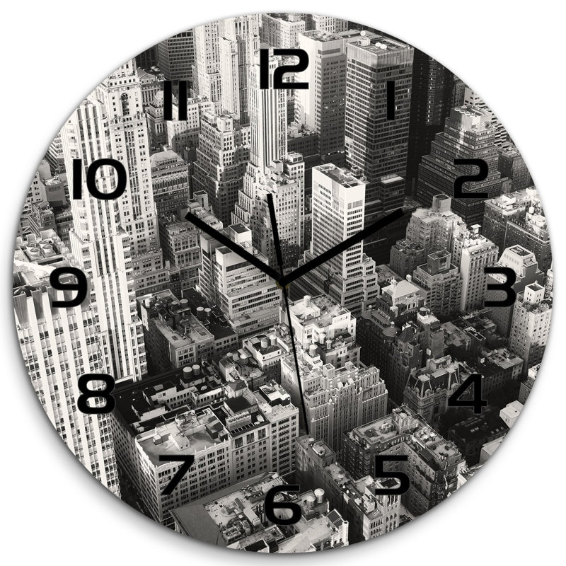 Jezell Glass Wall Clock